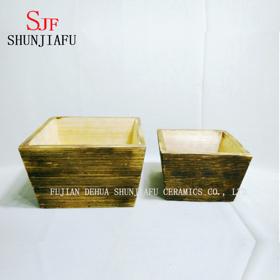 植物用フラワー木製プランターボックス