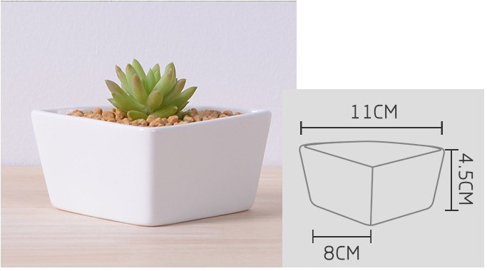 デスクトップセラミックトライアングル組み合わせ植木鉢