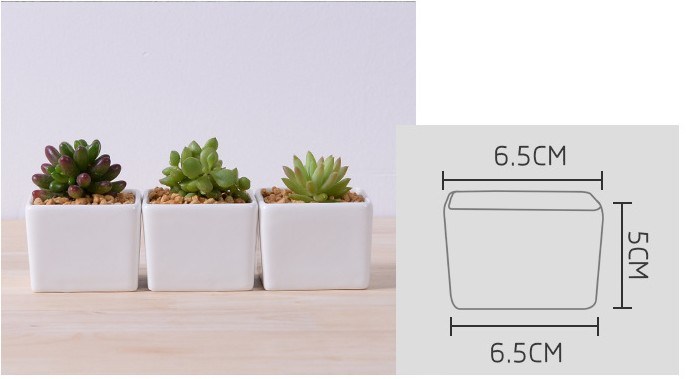 コーヒーテーブルデスク型セラミック植木鉢白いガチョウ