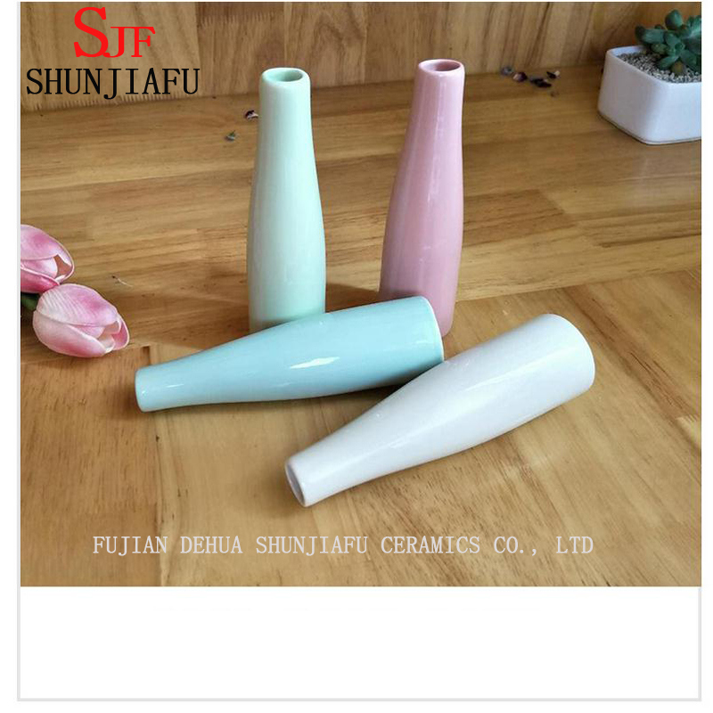 シンプルなスタイルの家庭用装飾セラミック花瓶/花瓶