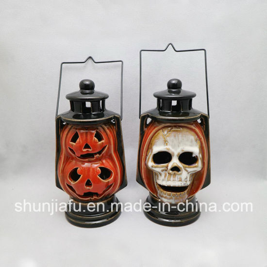 ハロウィーンの装飾ライトスカルランタン、屋外ガーデンライト