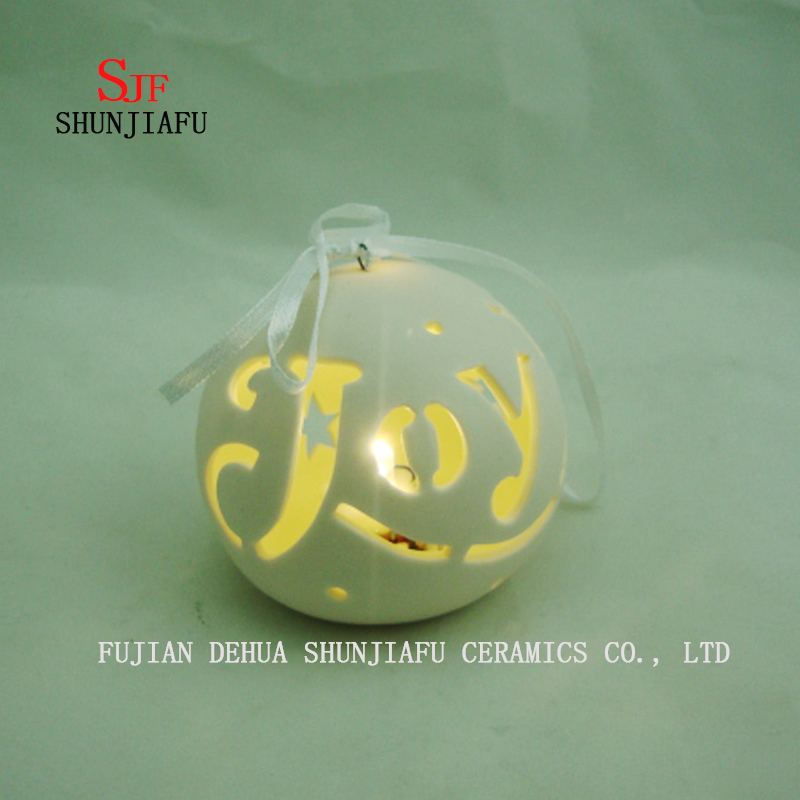 文字セラミックローソク足の装飾の形状/創造的な家&クリスマスの装飾/