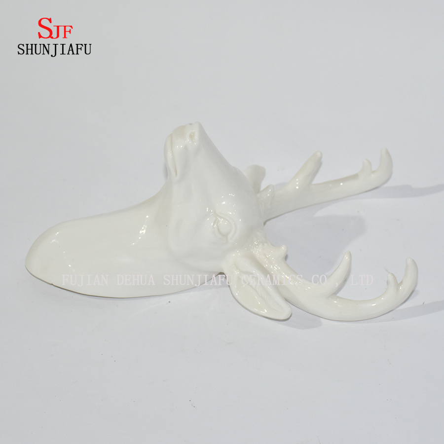 セラミック剥製鹿の頭の壁の装飾装飾/電気アンテロープホーン