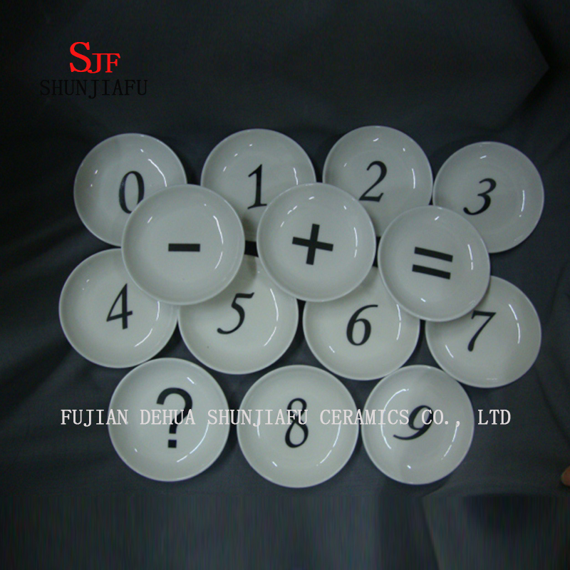 4ピース&セラミッククリスマス料理前菜プレート磁器ソーサーボウル食器（円形）