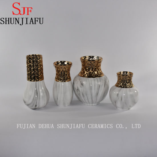 装飾的な小さな古代のセラミック花瓶—家の装飾のための中国の東洋の花瓶