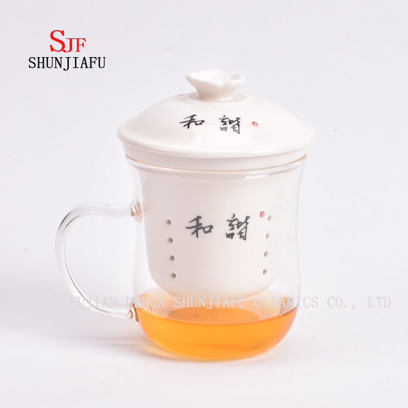 より多くのスタイルと色オフィス家庭用フラワーティーティーカップ