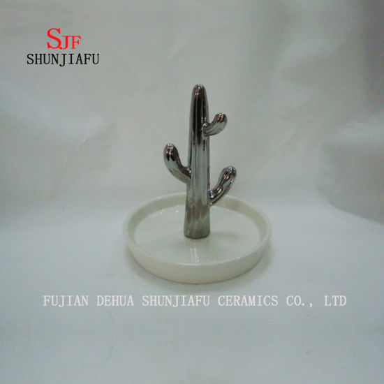 クリエイティブスタイルジュエリーディスプレイネックレスイヤリングブレスレットホルダーオーガナイザーラックタワーゴールド