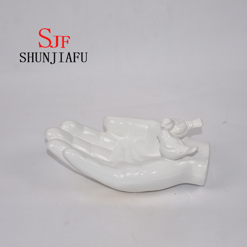 セラミックベルガモットスナックまたはフルーツプレート/キッチン用品用皿（青）