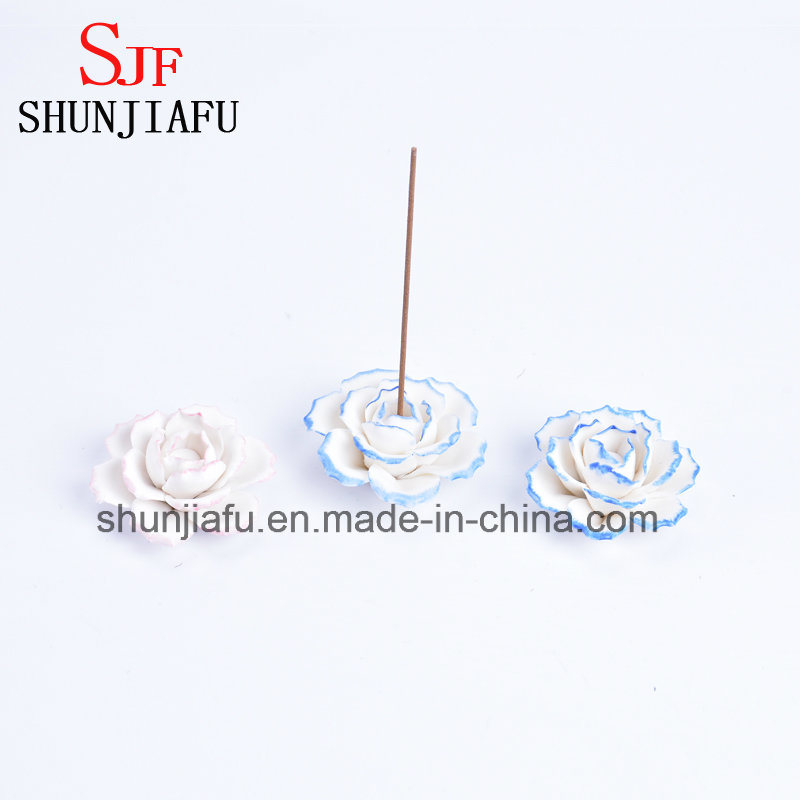 スティック用セラミックフラワー型お香バーナー