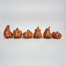 手紙は装飾のための置物セラミックハロウィンかぼちゃを形作る