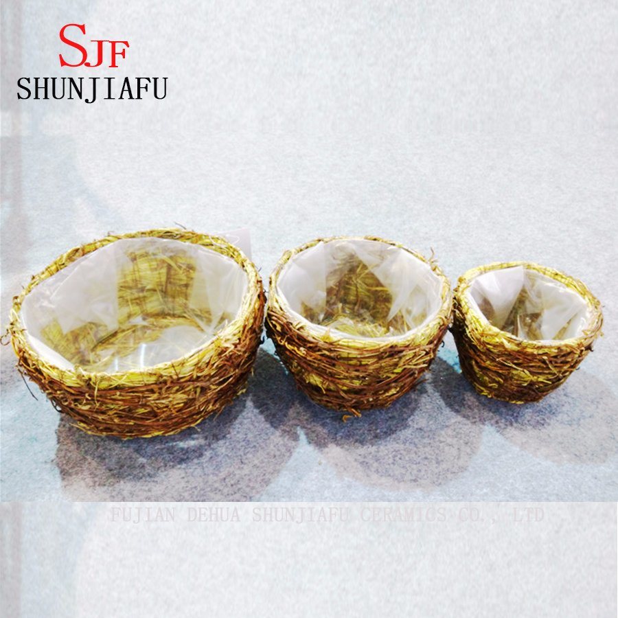 籐フラワーポット