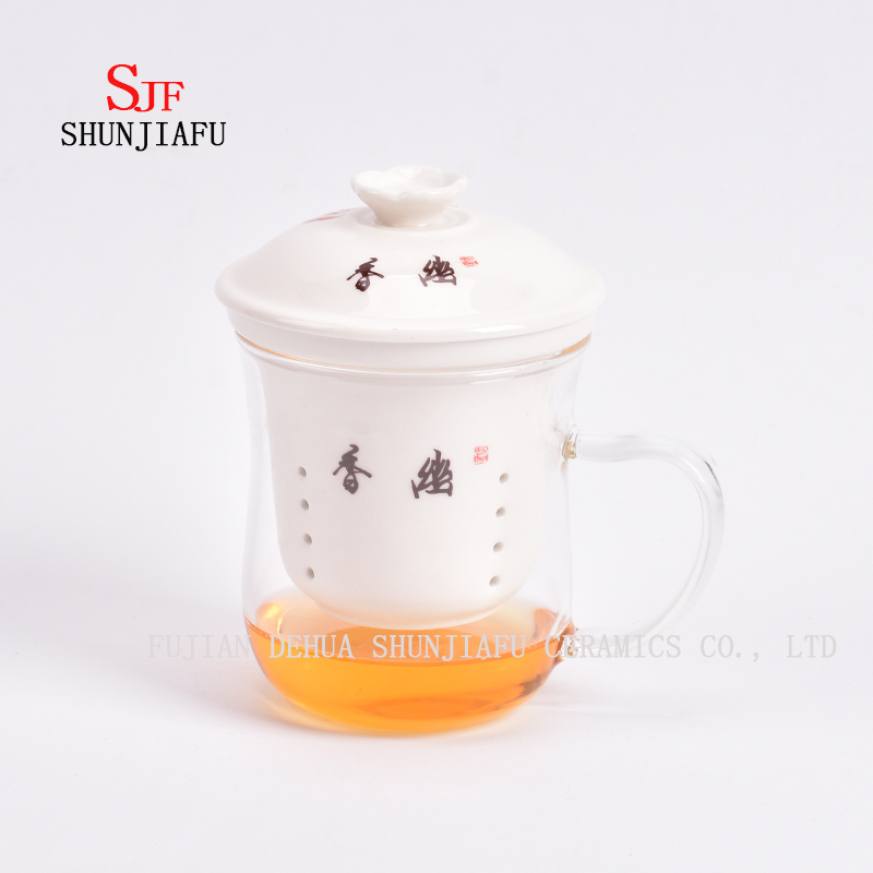 より多くのスタイルと色オフィス家庭用フラワーティーティーカップ