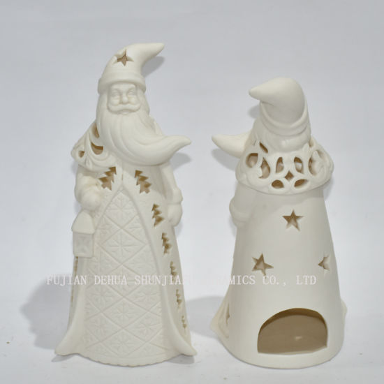 サンタクロースの形のローソク足/クリスマスの装飾