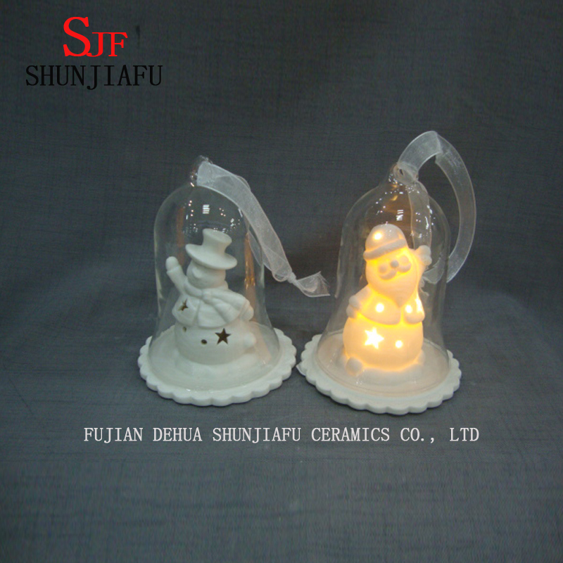 ワールドクリスマスアポセカリーインスピレーションを得たガラスドーム飾りカバー-セラミック