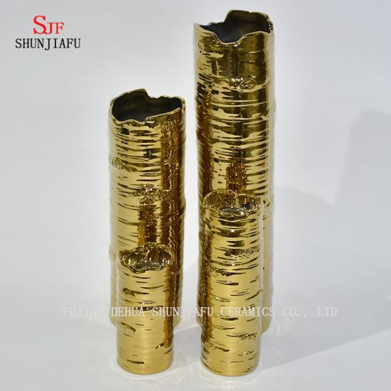 キャンドルホルダーゴールドフィニッシュメタル理想的なギフトデコレーション結婚式、パーティー、ホーム、スパ、アロマセラピー、キャンドル、花瓶、フローラル