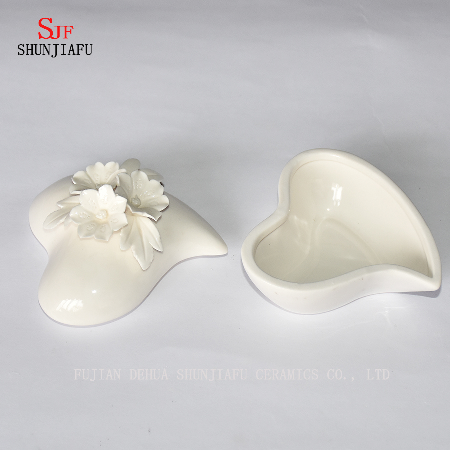 ラブシェイプジュエリーオーガナイザー、セラミックジュエリーボックス