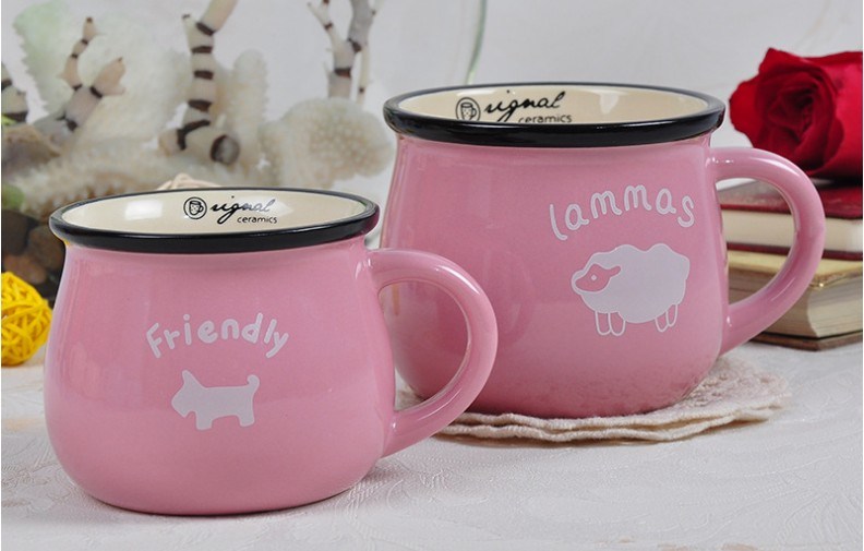 朝食カップコーヒーカップミルクカップカスタムロゴ朝食カップ