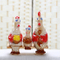 3家族の独創性ふっくら陶磁器釉ルースターフィギュアのセット