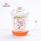 その他のスタイルと色Office家庭用フラワーティーカップセラミック、400ml
