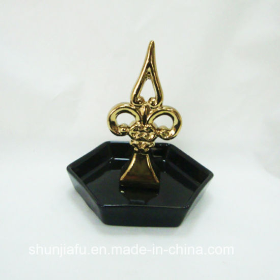 イヤリングのネックレスオーガナイザーのセラミックジュエリープレート