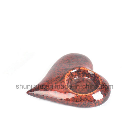 ラブデコレーションセラミックハート型キャンドルホルダー