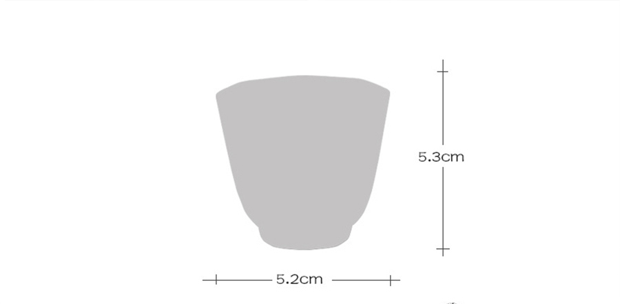 高級ブリリアントホワイトポーセレンバイタルティーカップ、セラミックオクタゴンカップ