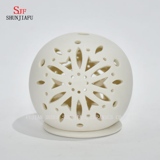 丸型セラミックキャンドルホルダー/クリスマスギフト