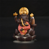 Gules Siting Style Ganesha Cense Burner Ceramic Cesness Burner Backflow 