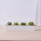 セラミックアイボリー小歯形の白い植木鉢