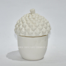 創造的な白いセラミックパイナップル形の瓶