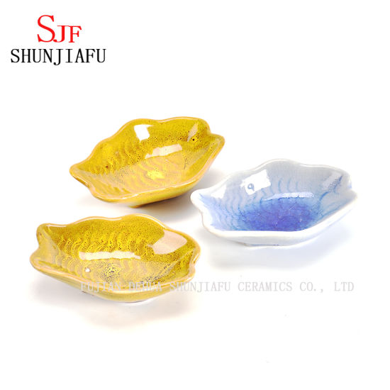 スプーン状のセラミックソースディッシュホワイトカラー磁器テイスティングスプーン