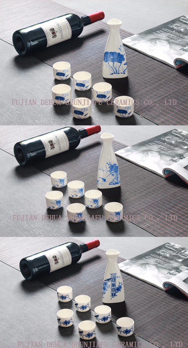 トライアングルワインセット、セラミック調理台カップワイン、ワインを飲むワイン