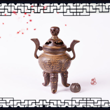家の装飾のための幸運のセラミックと陶器の三脚形香炉のシンボル