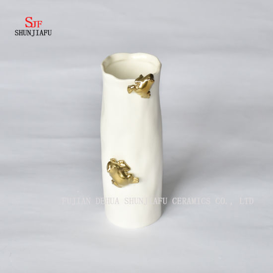 アニマル柄セラミック花瓶セット-花瓶花盛り合わせ