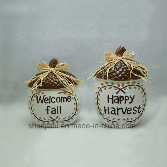 LEDセラミック松ぼっくりの家具の記事の装飾