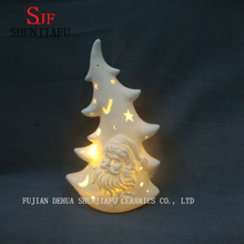 セラミッククリスマスツリー-LEDライト付きミニツリー
