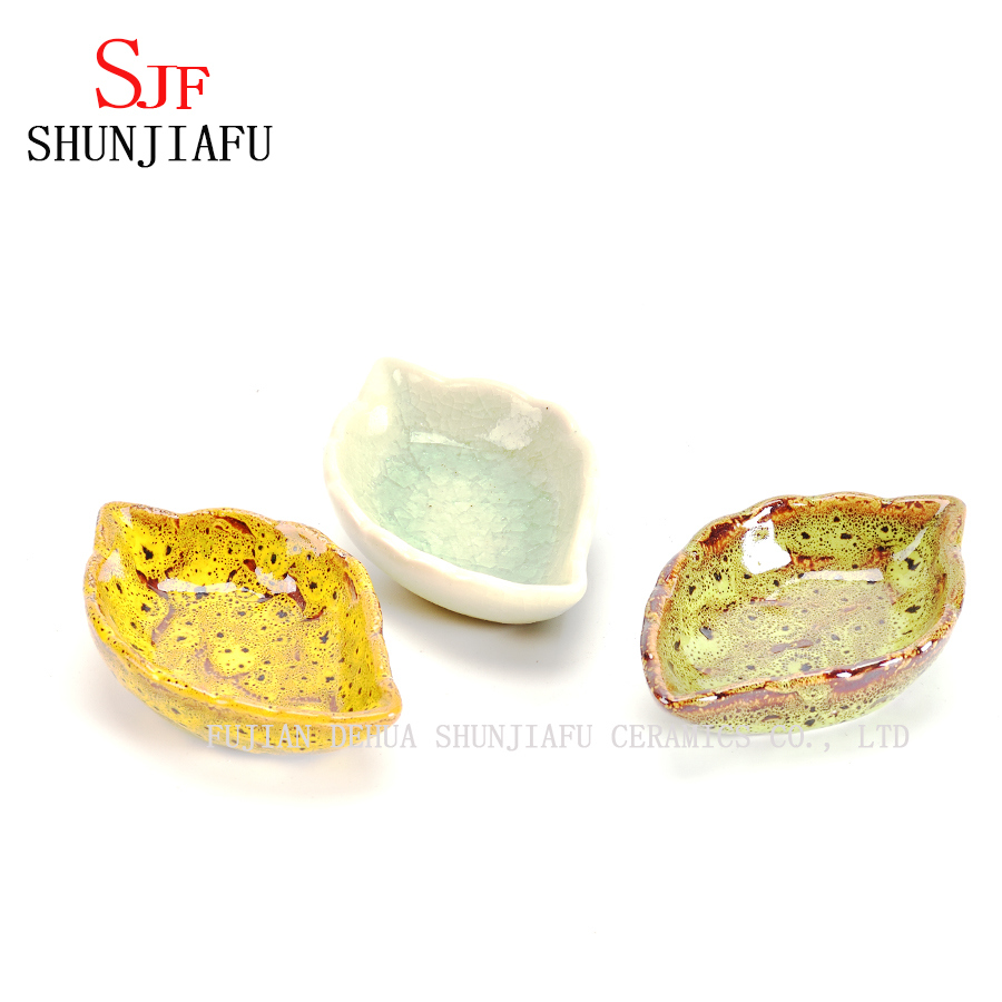 スプーン状のセラミックソースディッシュホワイトカラー磁器テイスティングスプーン