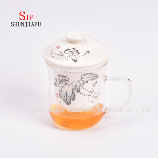 その他のスタイルと色Office家庭用フラワーティーカップセラミック、400ml