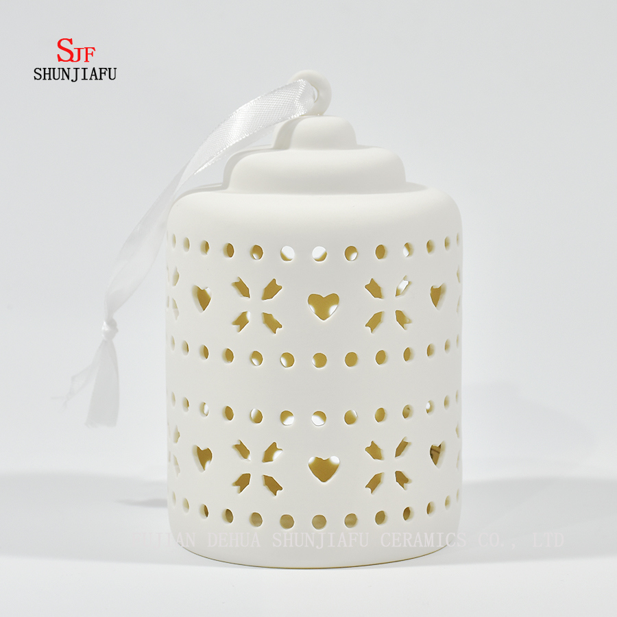 セラミックティーライトホルダーキャンドルホルダーキャンドルホルダーマシン/ Cによって刻まれたティーライト