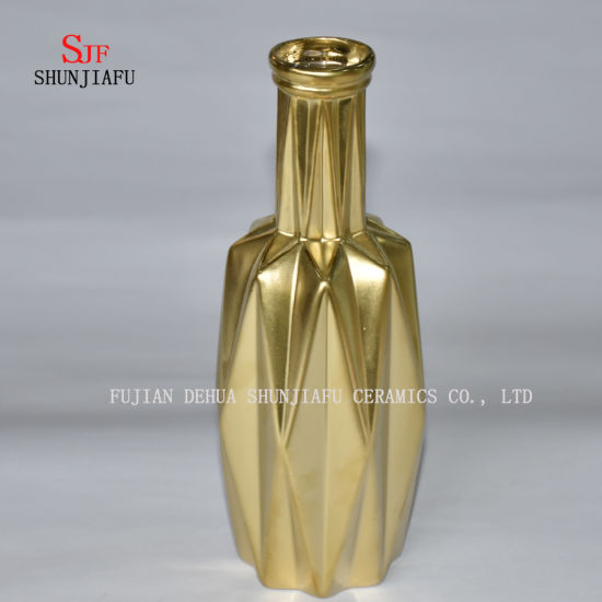 より多くの色/デザインシンプルな雰囲気の電気メッキ花瓶