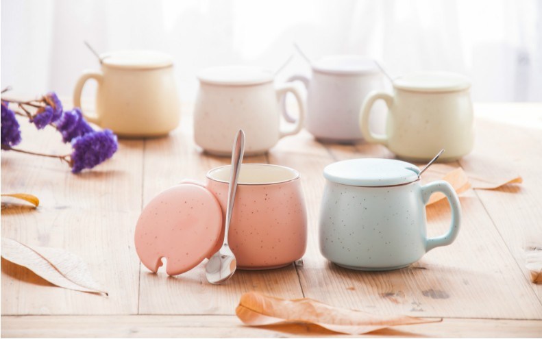 セラミック朝食カップ牛乳用セラミックカップ、コーヒー磁器カップ