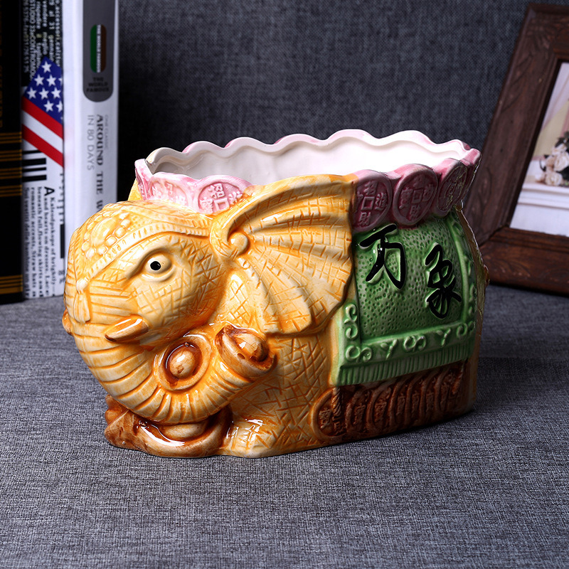 2017かわいい象植木鉢多肉植物植木鉢プランター屋内屋外