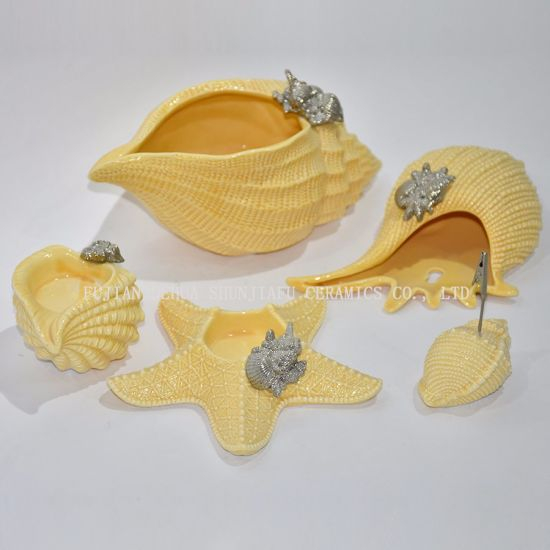 海シリーズの装飾、セラミックキャンドルスタンド、名刺フォルダー、収納ボックス/家の装飾/クリスマスギフト