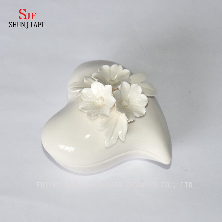 ラブシェイプジュエリーオーガナイザー、セラミックジュエリーボックス