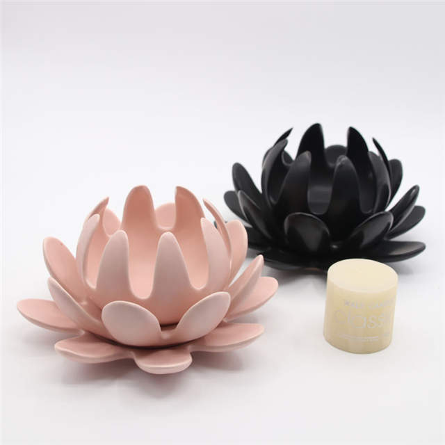 さまざまな花のスタイル別の色の磁器像手作り工芸品置物セラミックフラワーキャンドルホルダー
