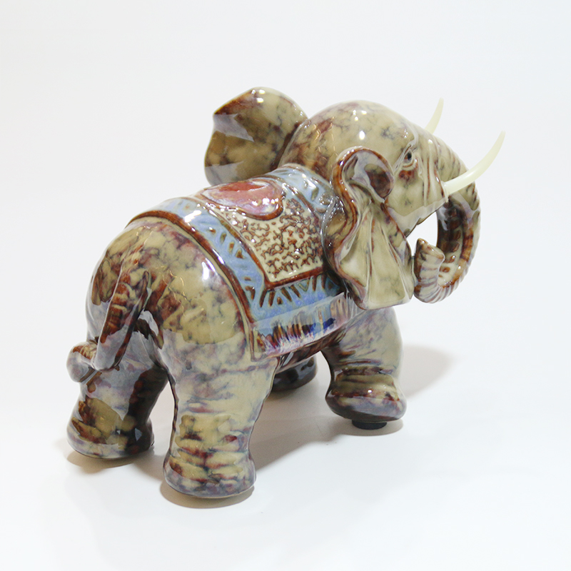 セラミック象の像セラミック動物の装飾品