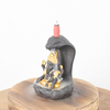 ガネーシャ彫像セラミック滝バックフロー香容器バーナー 
