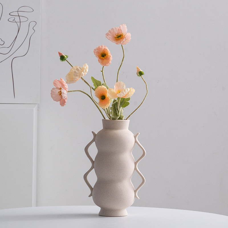 セラミック花瓶の家の装飾色グレーズ磁器の花瓶