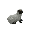 セラミックの白い羊の像の動物の装飾品