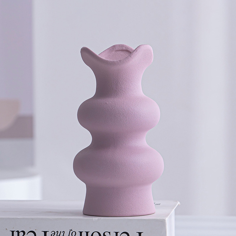 花の配置用のデスクトップ装飾コンテナセラミック磁器の花瓶